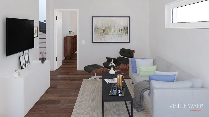 Klassisches Einfamilienhaus projektiert auf realem Grundstück in Steglitz