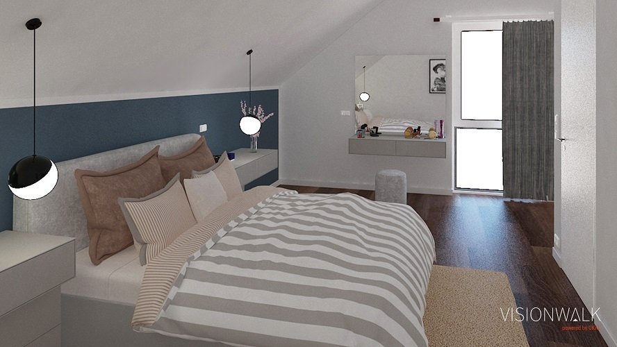 Klassisches Einfamilienhaus projektiert auf realem Grundstück in Steglitz