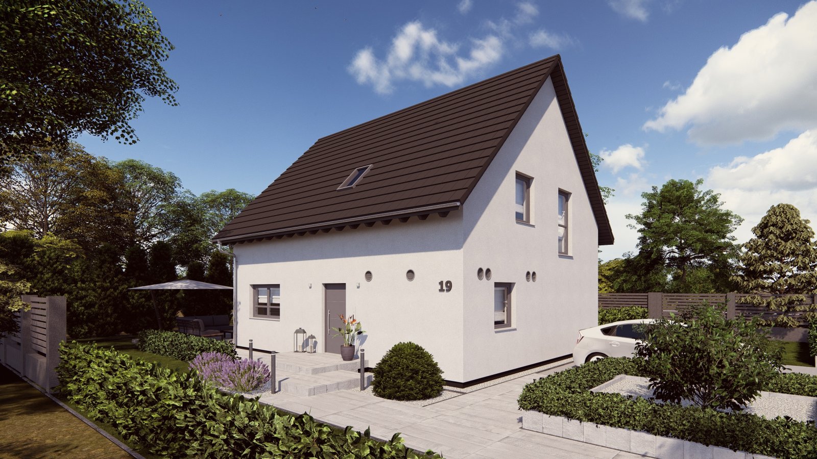 Mehrfamilienhaus projektiert auf realem Grundstück in Wildau