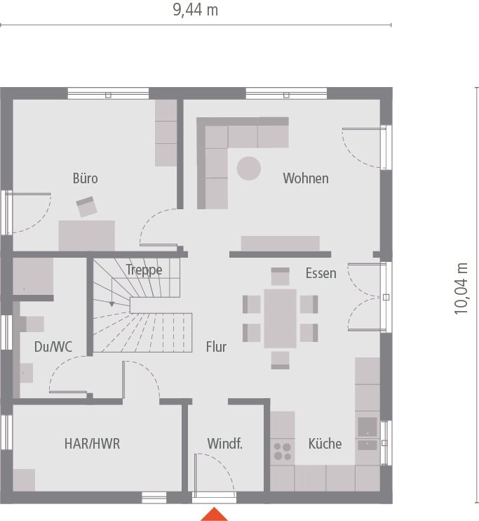Kompaktes Einfamilienhaus mit Rückzugsmöglichkeiten... Wir liefern Ihr Haus noch dieses Jahr!