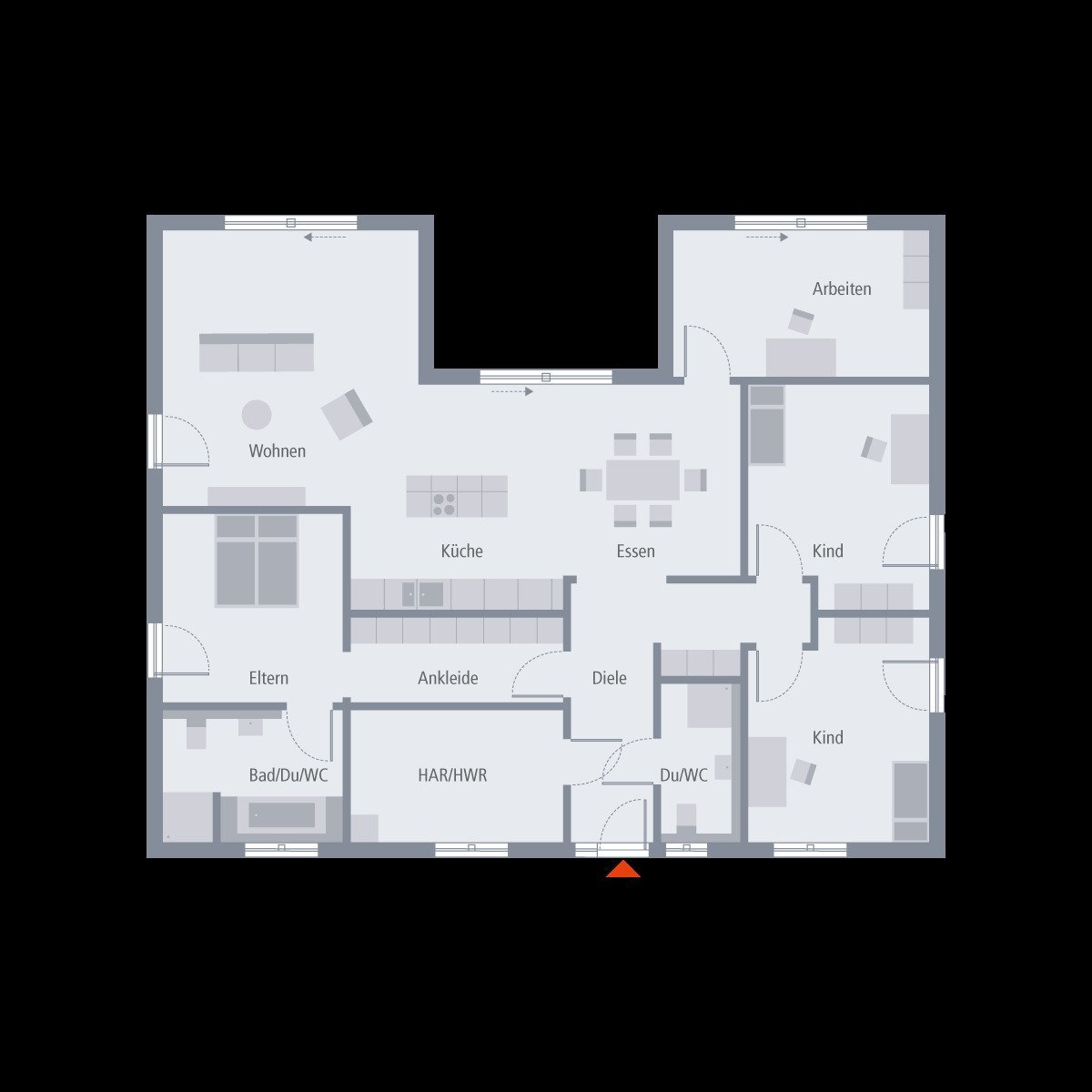 So viel Zuhause, wie Sie brauchen - auf einer Ebene,,,