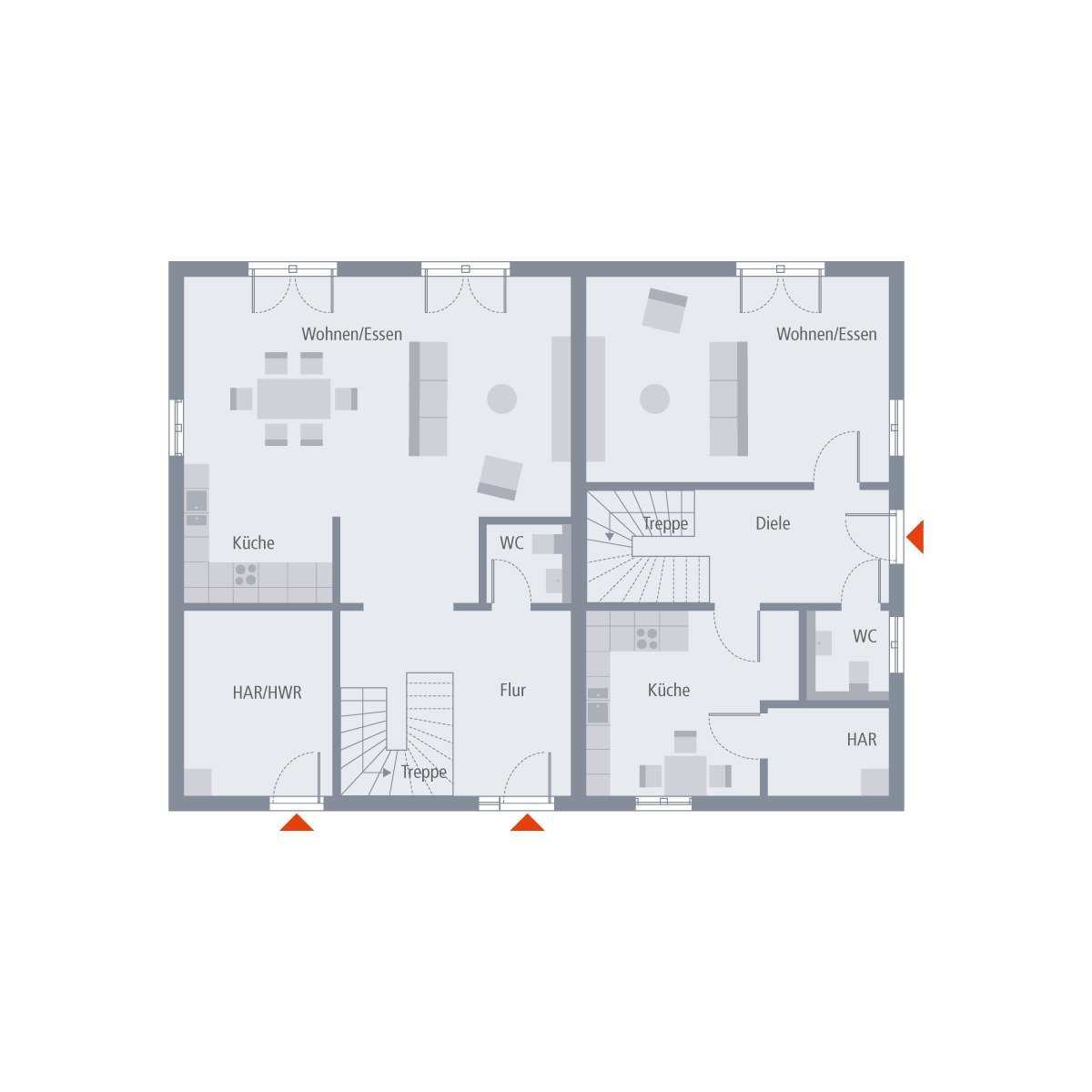 Ein Zweifamilienhaus für alle Jahreszeiten ihres Lebens...