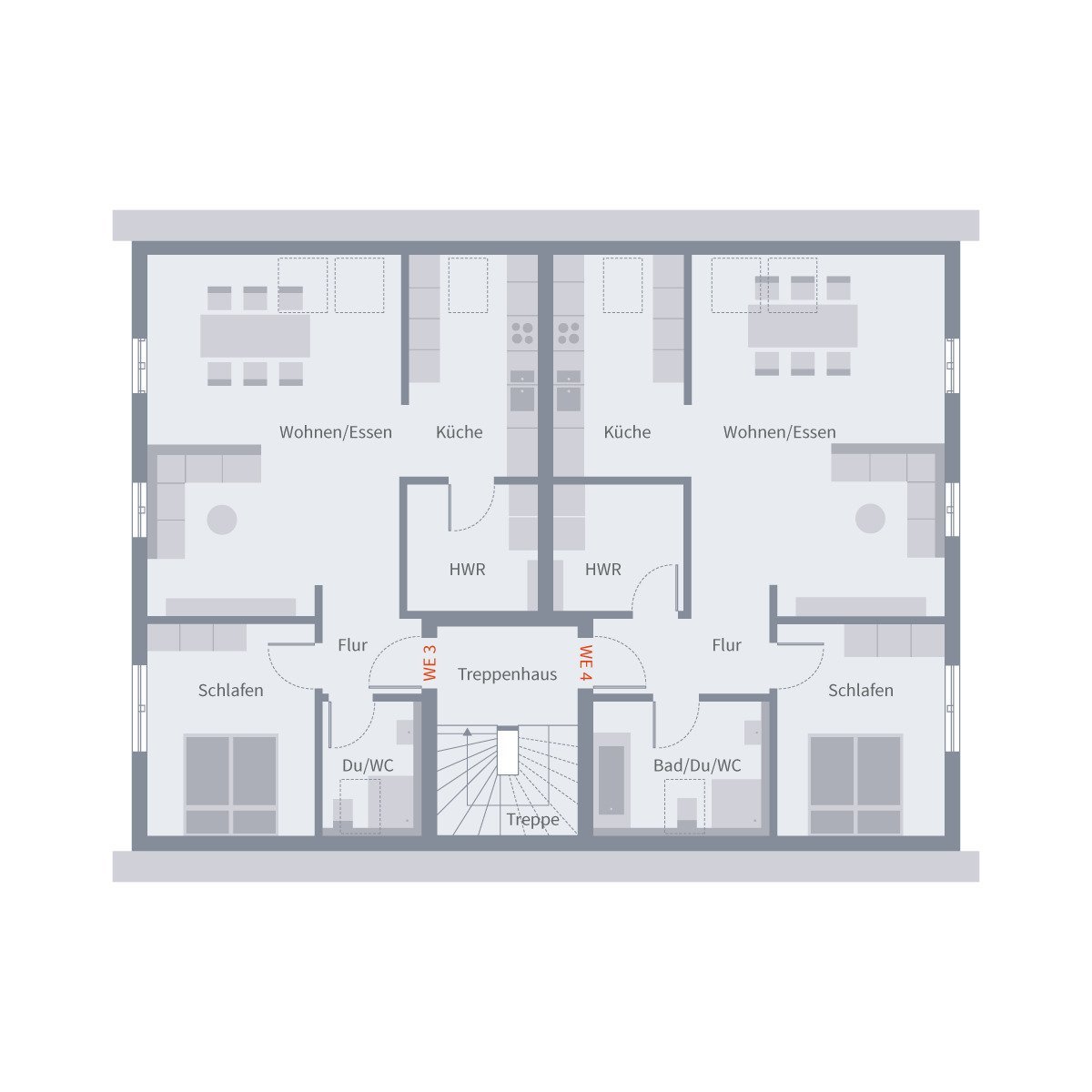 Mehrfamilienhaus mit vier großzügig geschnittene Wohneinheiten...015112801995