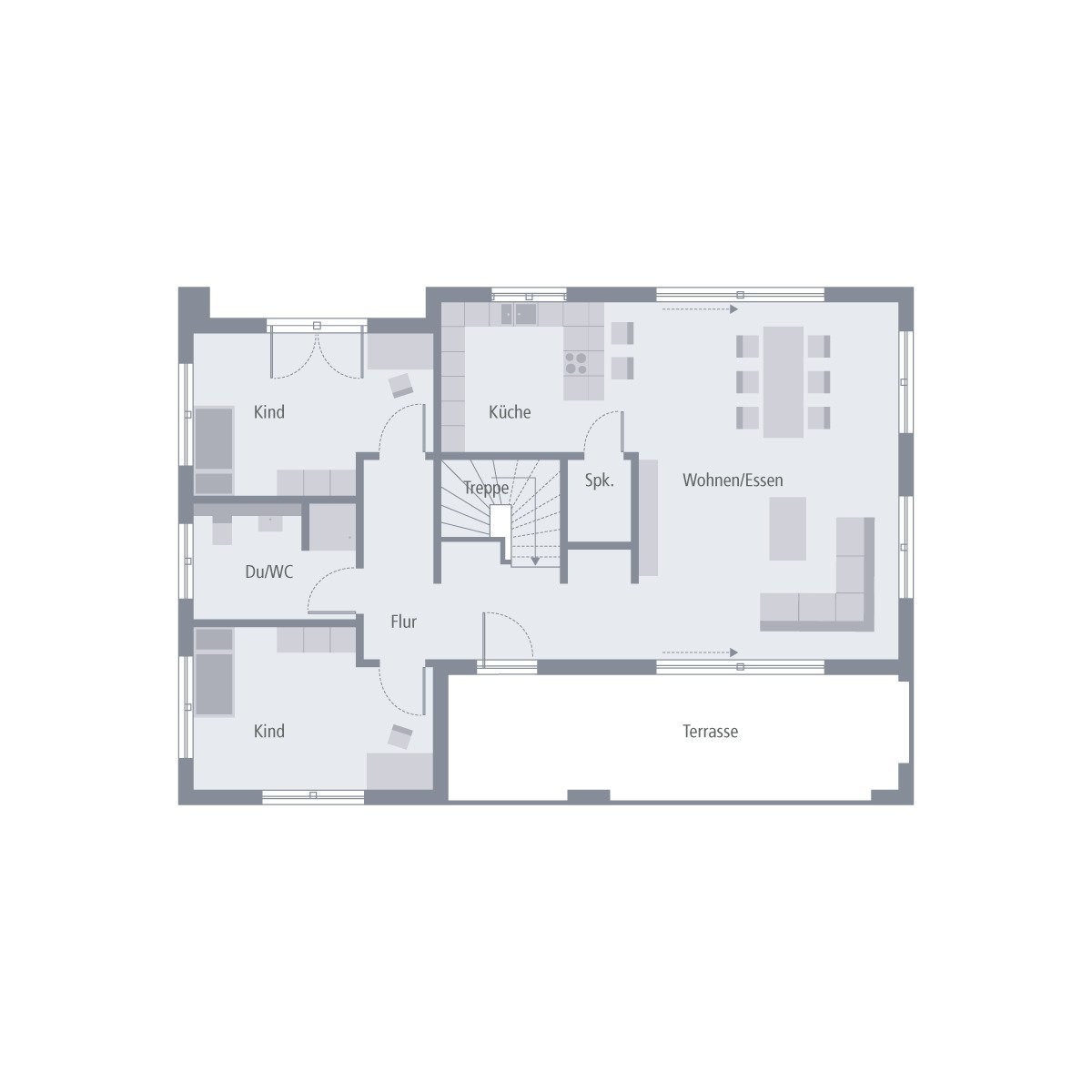 Unser Designhaus im Berg mit integrierter Garage...