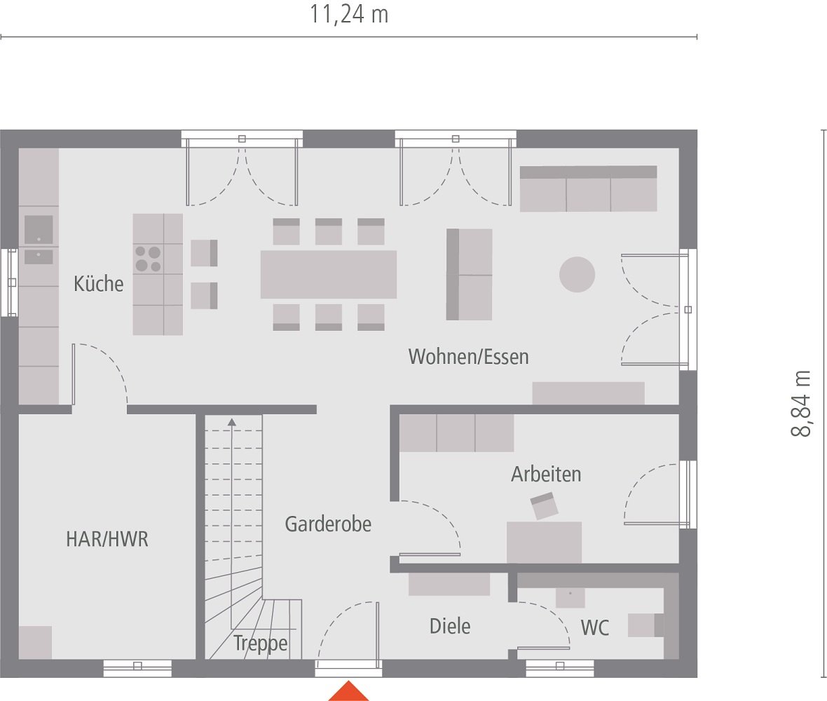 EIN ECHTER HINGUCKER-HAUS MIT VERSETZTEM PULTDACH