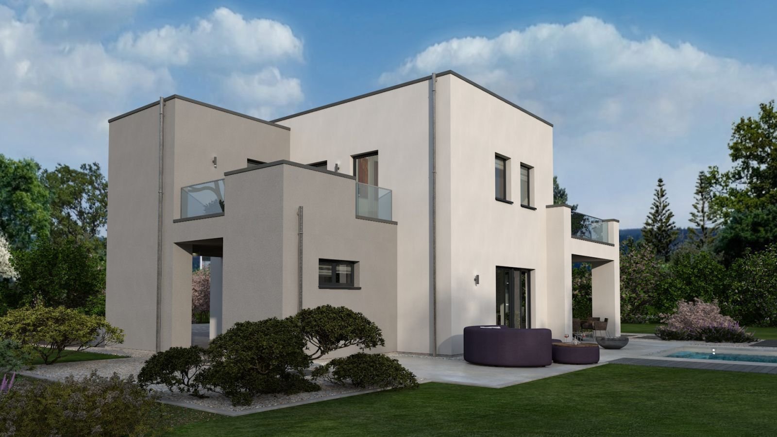 EINFAMILIENHAUS MIT INTEGRIERTEM CARPORT - single family house with integrated carport