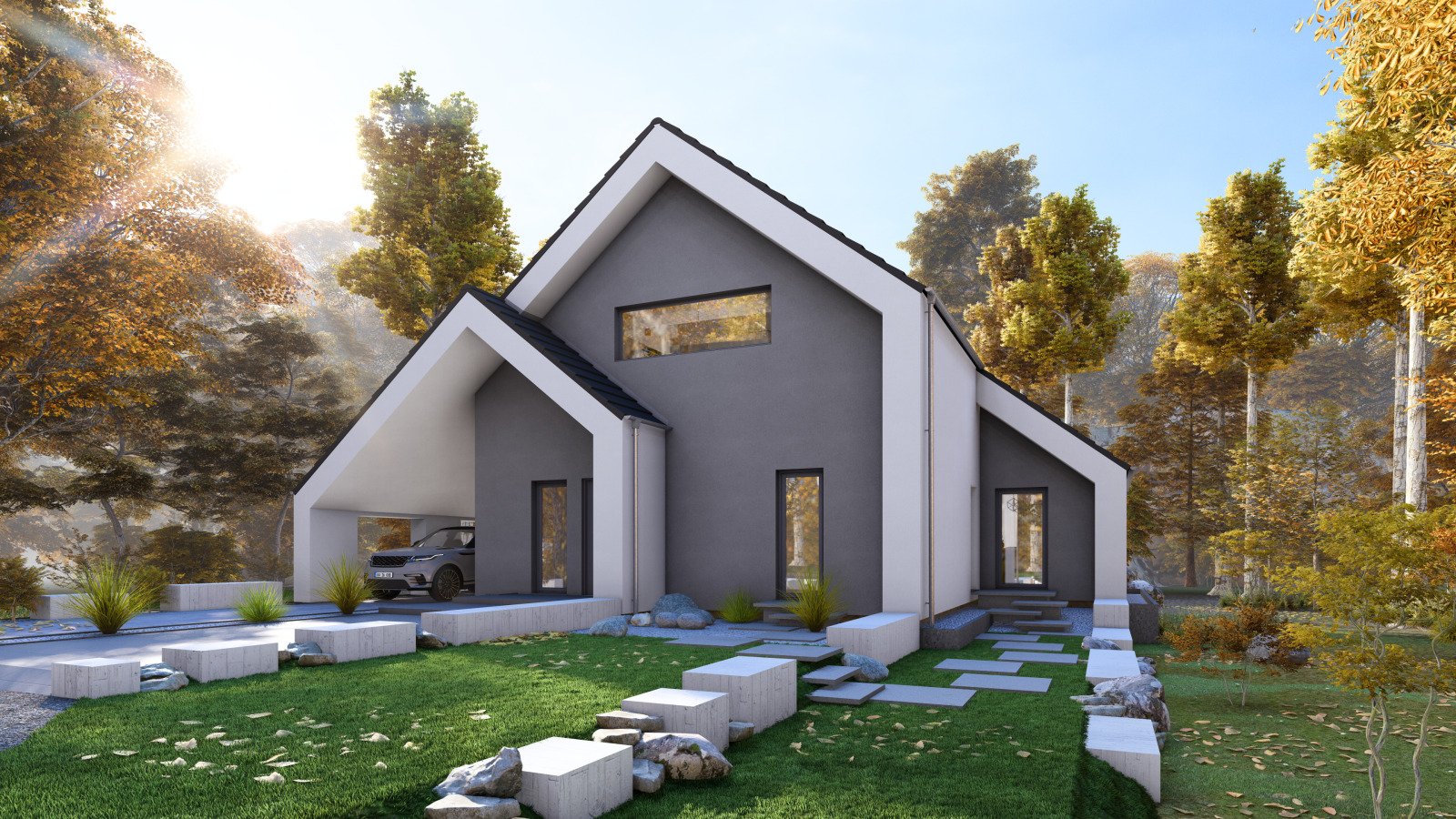 Modernes Wohnen mit Stil: Elegante Architektur trifft auf höchsten Komfort