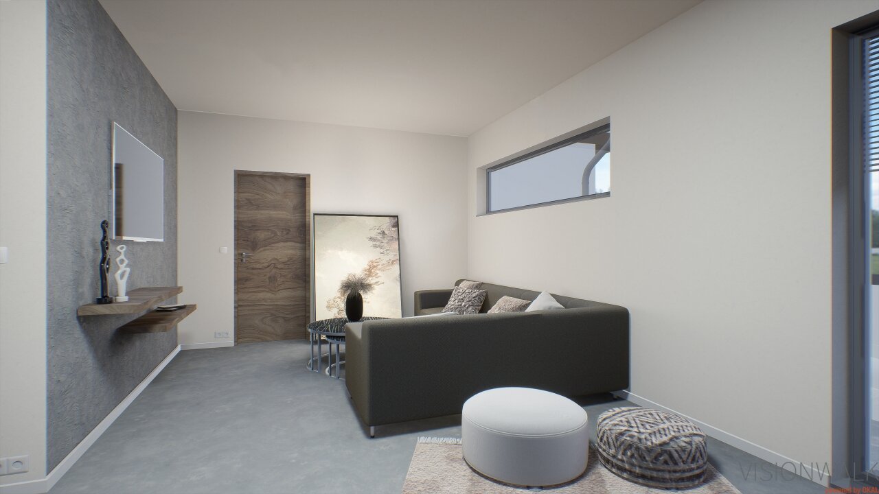 Penthouse mit Blick auf die Elbe