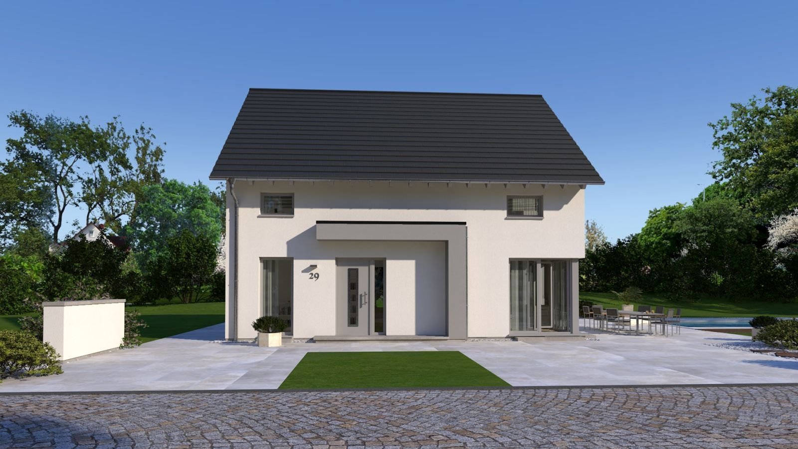 DAS LICHTDURCHFLUTETE KUBUS-HAUS