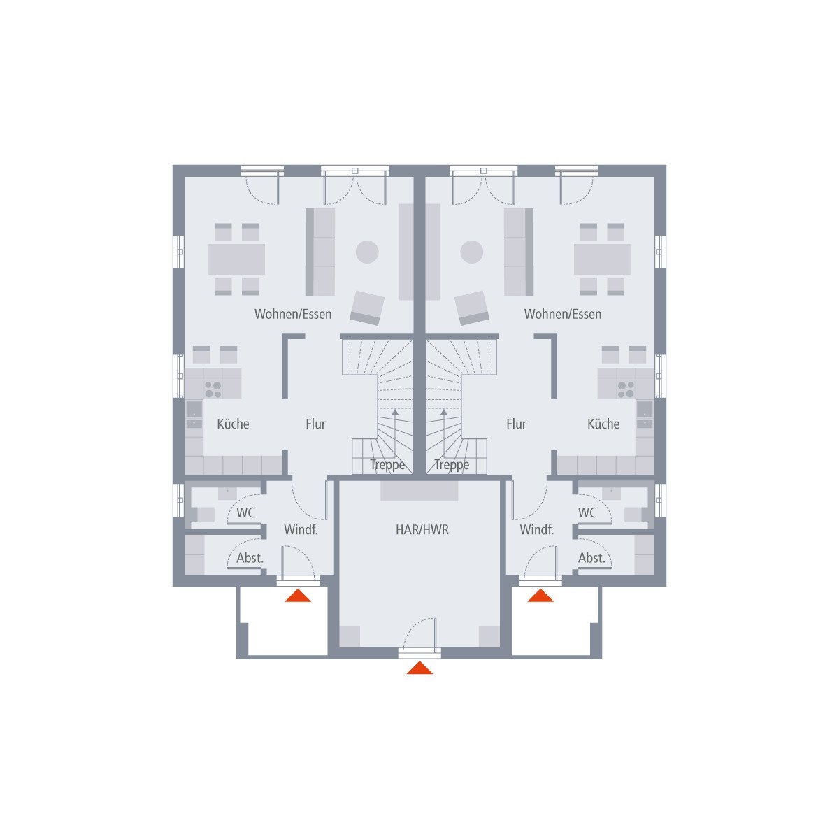 Haus mit 2 Wohnungen - mit Grundstücksanteil nur 560.000 € je Familie