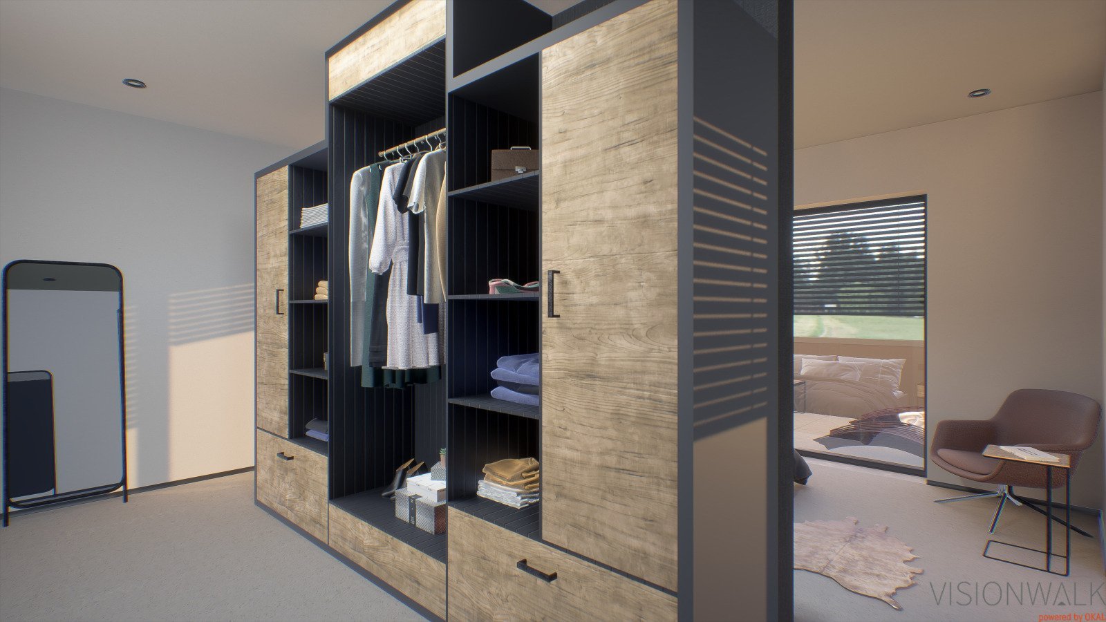 Miete = Standbild. Haus = Play.