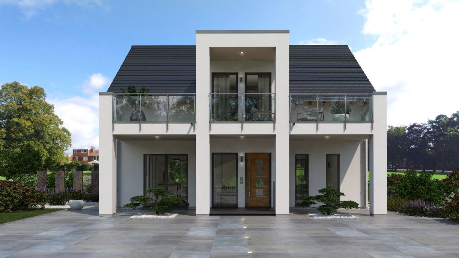 Karton steht. Katze schläft. Zuhause beginnt.