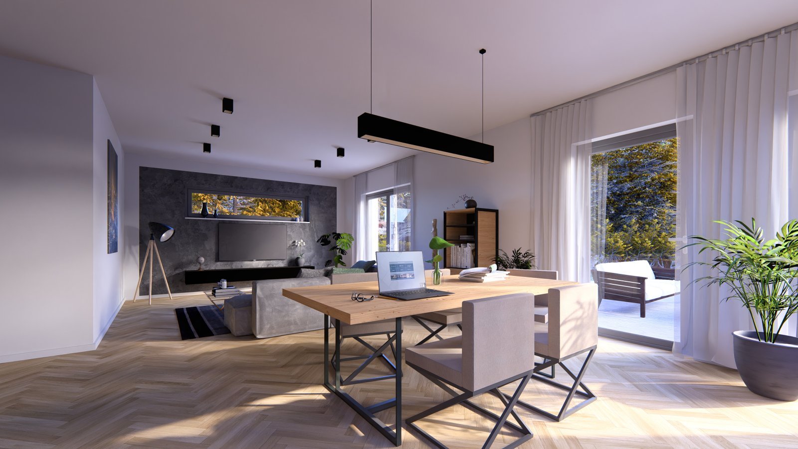 MODERNE UND KLARE LINIEN - WOHNEN MIT STIL UND KOMFORT