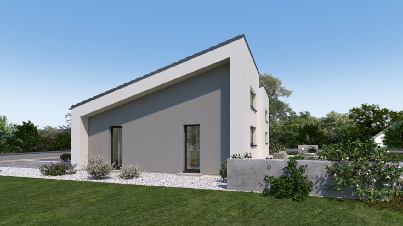 Bungalow im modernen Design mit besten Wohnkomfort auf einer Ebene ! Mit Grundstück !