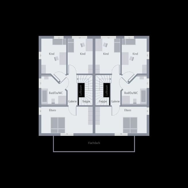 Haus mit 2 Haushälften ! Je Haushälfte/Familie 439.400,-€ mit Grundstücksanteil !