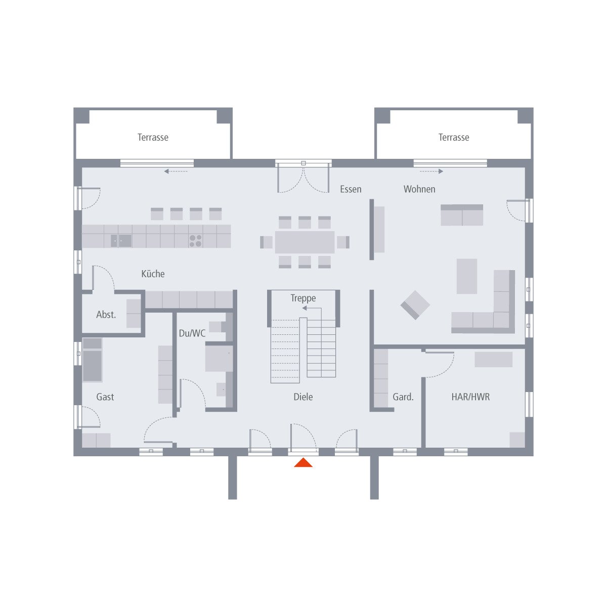 Eine Villa für selbstbewußte Menschen und für Führungskräfte ! Mit einen Grundstück berechnet !