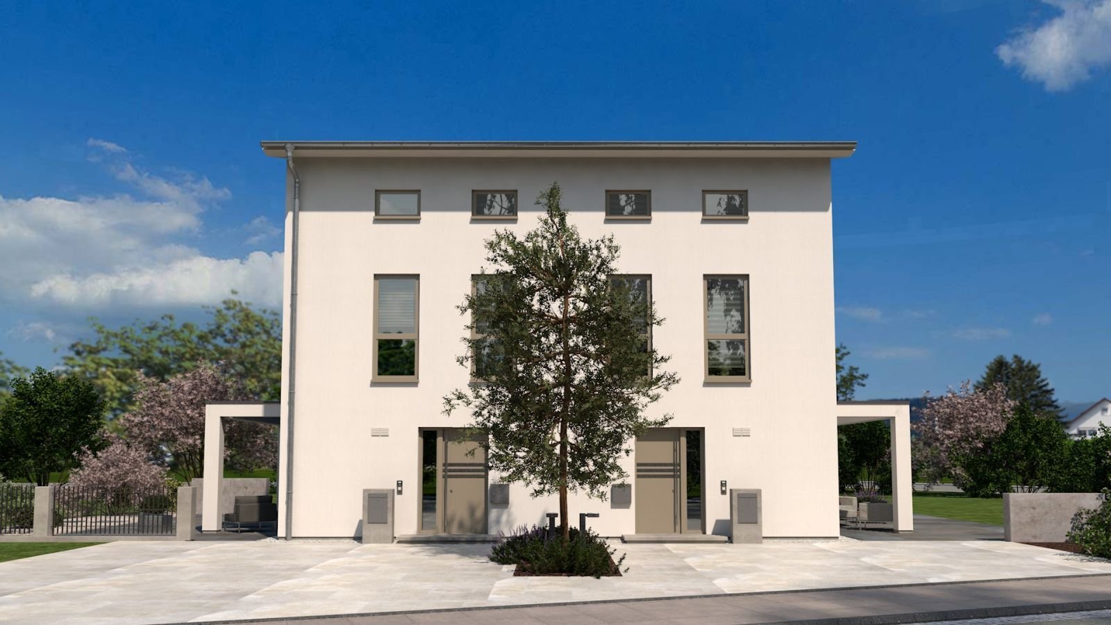 Doppelhaus bauen, Vorteile nutzen