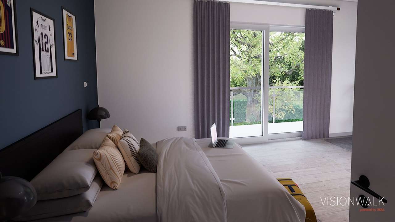 Ein­fa­mi­li­en­haus mit integriertem Carport