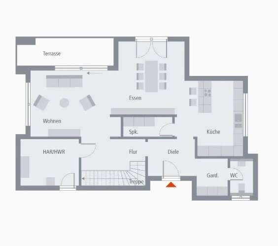 Ein Bauhaus mit vielen wohnlichen Pluspunkten