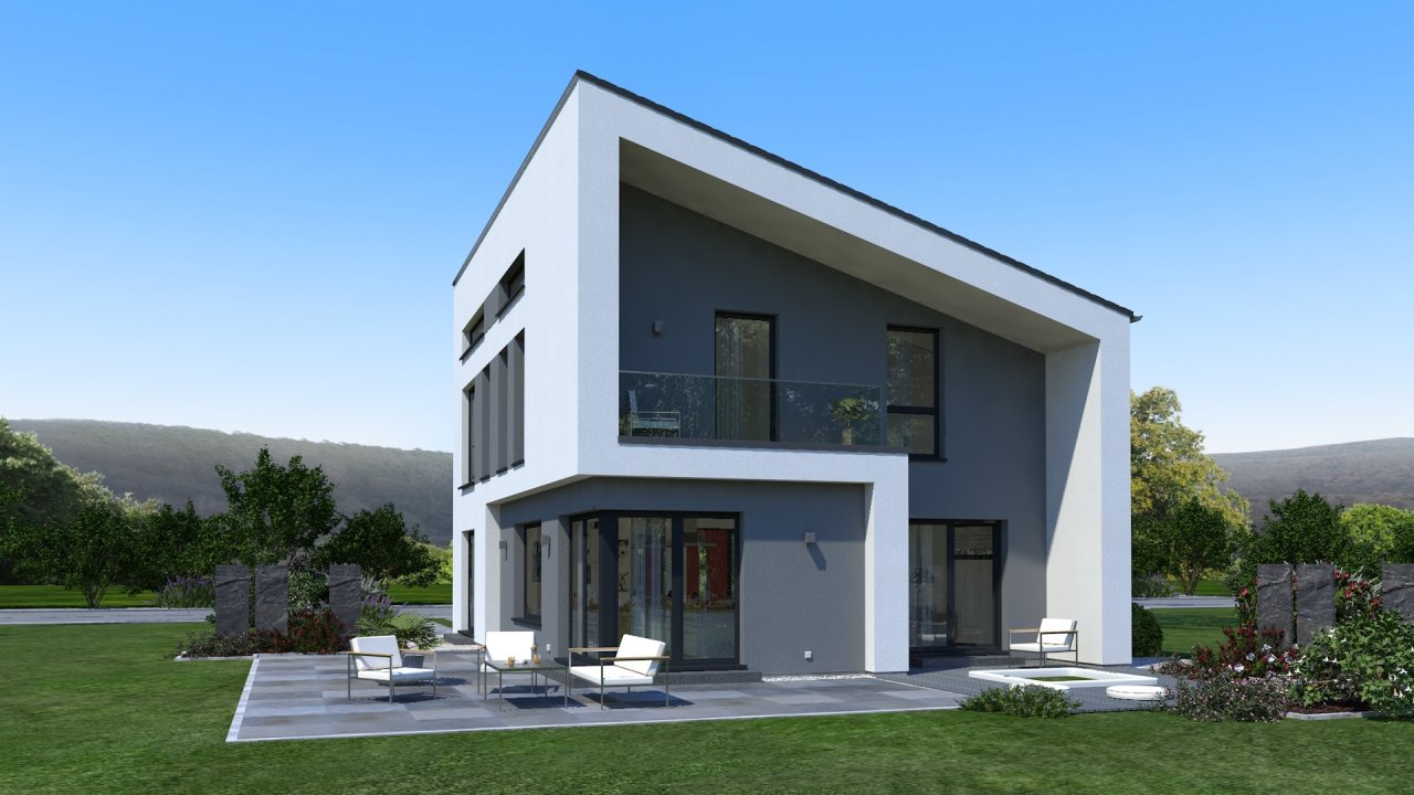 Pultdachhaus in Lichtenrade - Loftgefühl dank extra hoher Decken