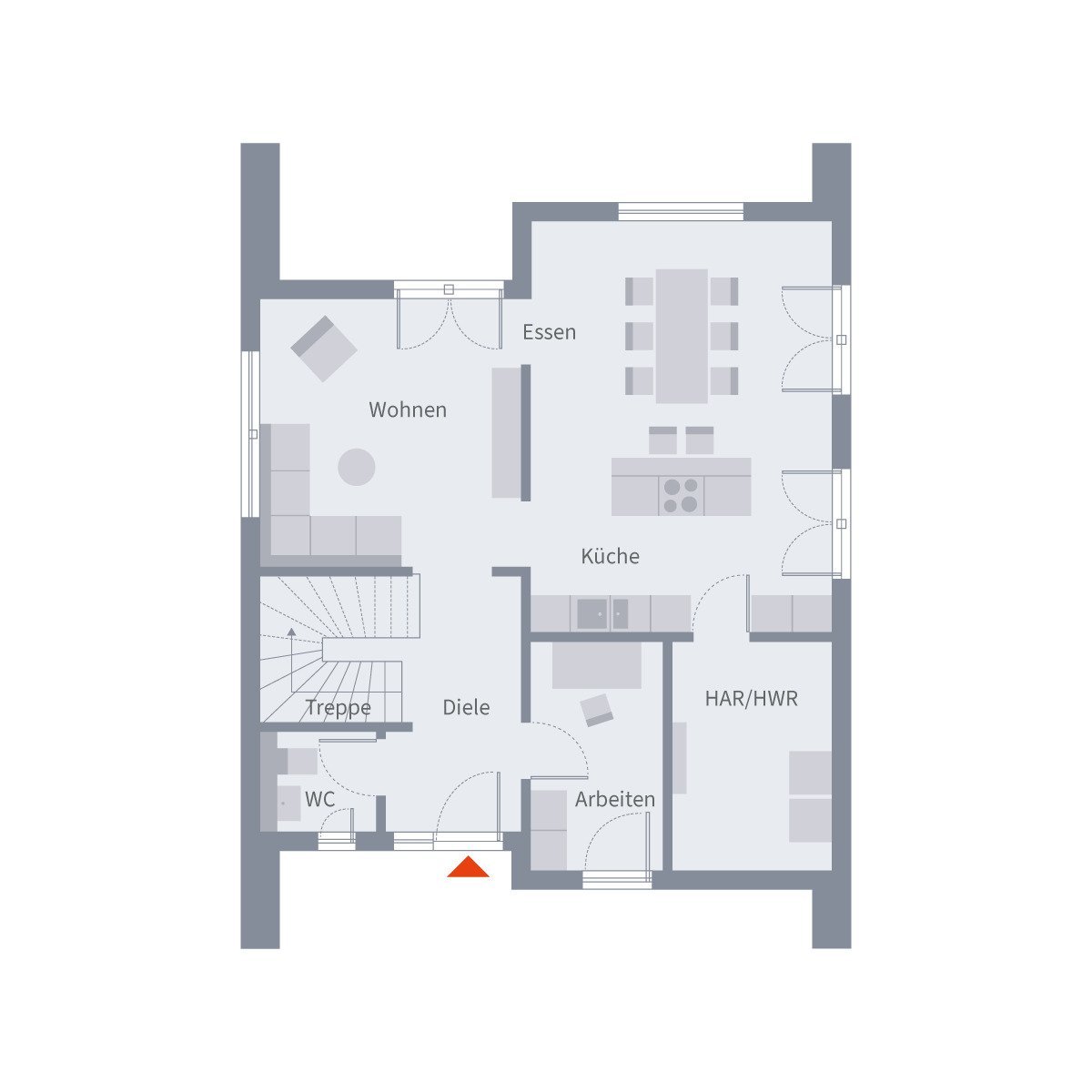 Design Pur - Wohn- Essbereich- Küche offen - 152 m² - Homeoffice ready - Große Kinderzimmer