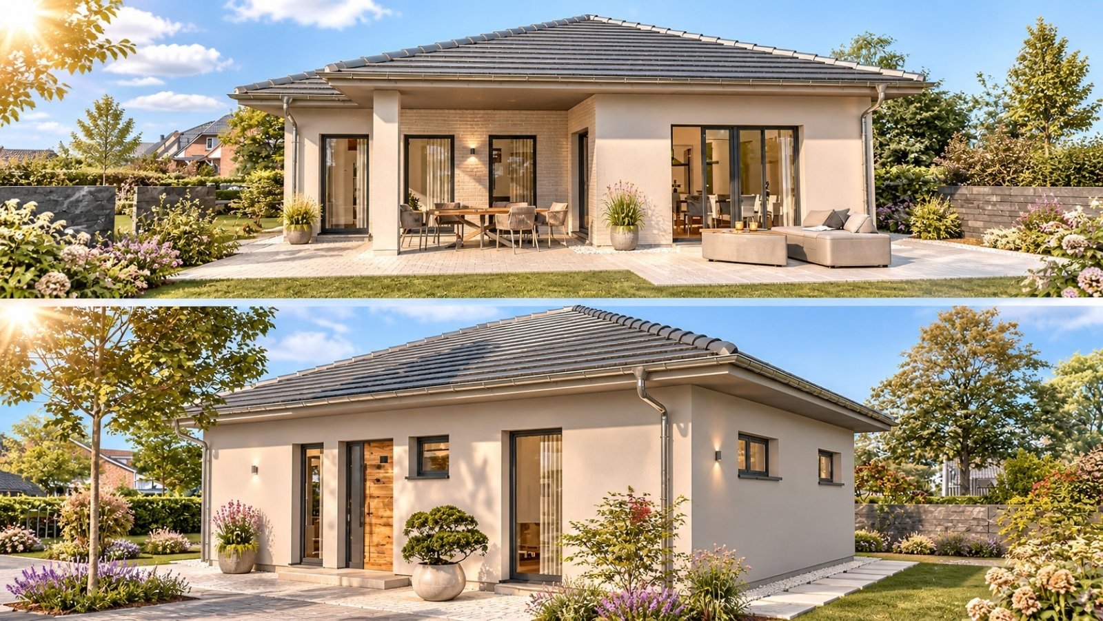 Klein aber fein - Bungalow mit überdachter Terrasse - OKAL !!