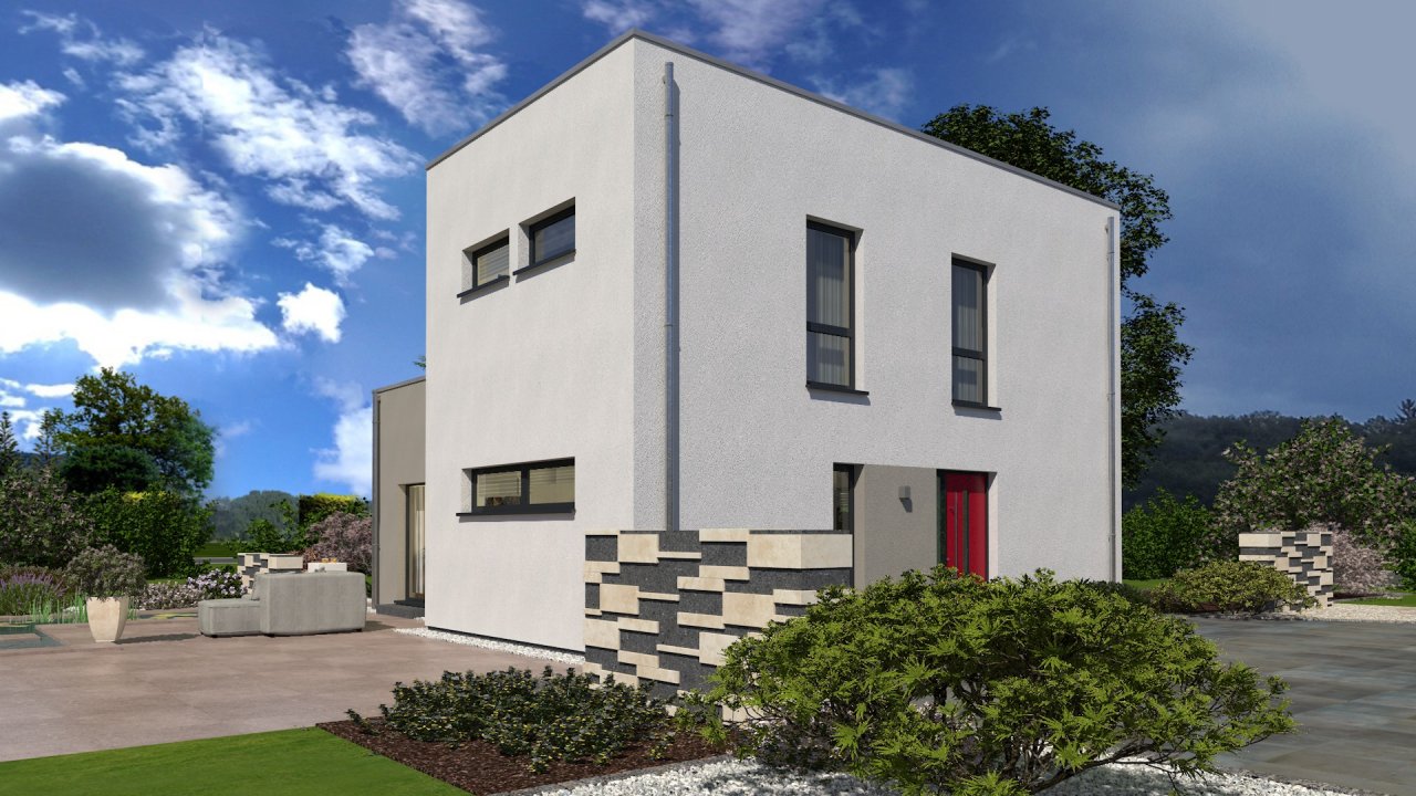 Ihr Haus in perfekter Optik mit Flachdach im Bauhausstil ! Preis bereits mit einem Grundstück berücksichtigt !
