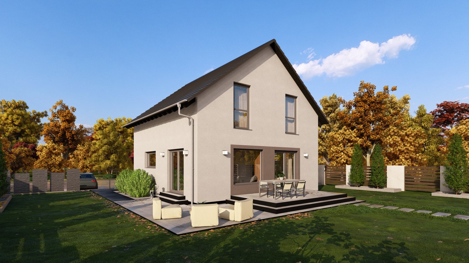 Haus mit viel Platz und in einer schicken Optik ! Preis mit Grundstück berechnet !