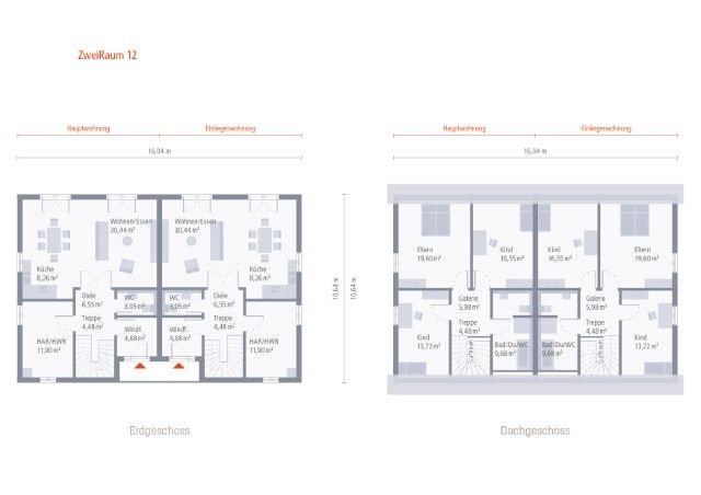 2-Familienhaus ! Je Familie/Haushälfte/Grundstückshälfte nur 498.200,-€