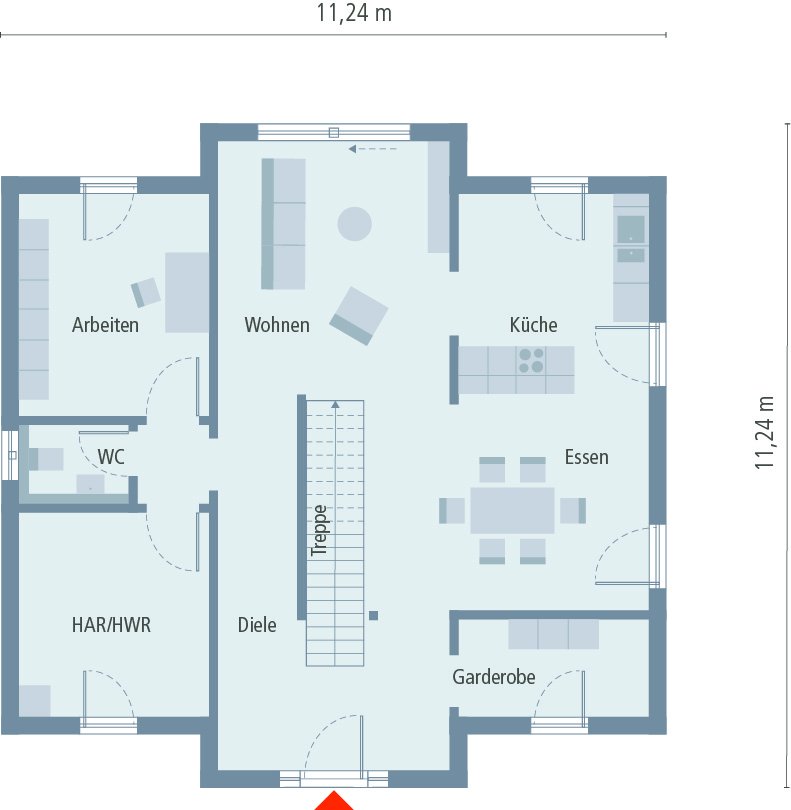 Haus in Wertarbeit mit dem Wohlfühleffekt für ihr Leben ! Mit Grundstückes berechnet !