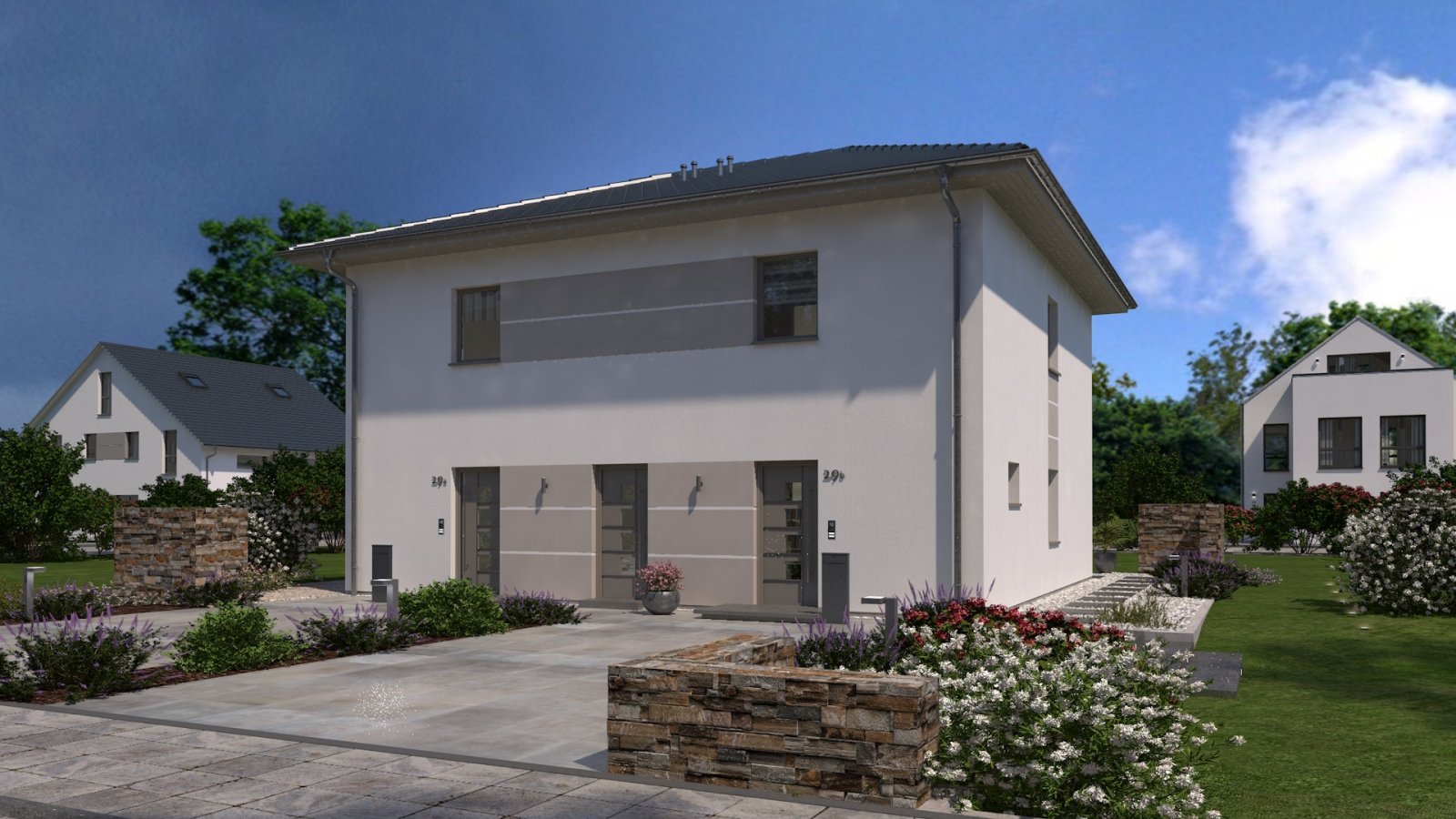 2-Familienhaus ! Zum Top-Preis ! Nur 394.300,-€ je Familie/Haushälfte/Grundstücksanteil !