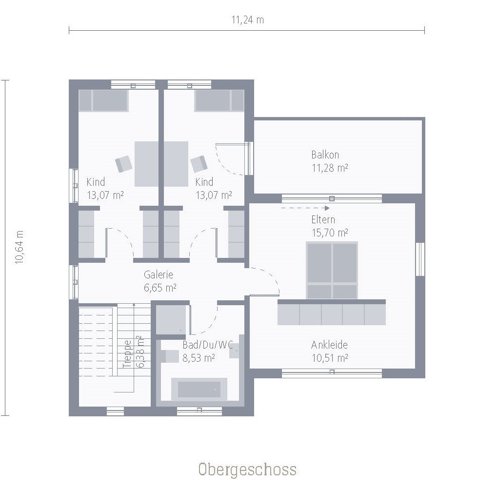Haus im Bauhausstil mit einer wunderschönen Dachterrasse ! Grundstück ist bereits im Preis berücksichtigt !