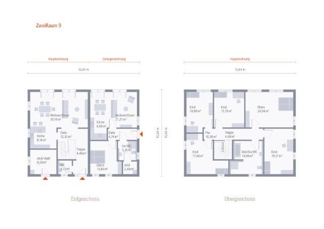 2-Familienhaus - Gesamtpreis geteilt ! Nur 394.750,-€ je Familie/Wohnung/Grundstücksanteil !