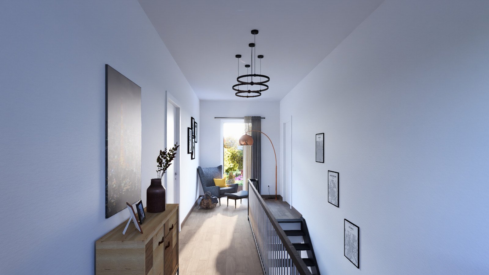 MODERNES WOHNHAUS MIT ELEGANTEM WALMDACH
