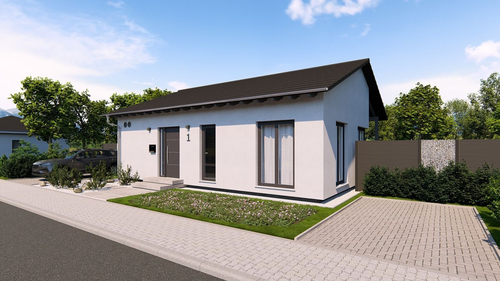 ELEGANTER BUNGALOW MIT OFFENEM WOHNKONZEPT