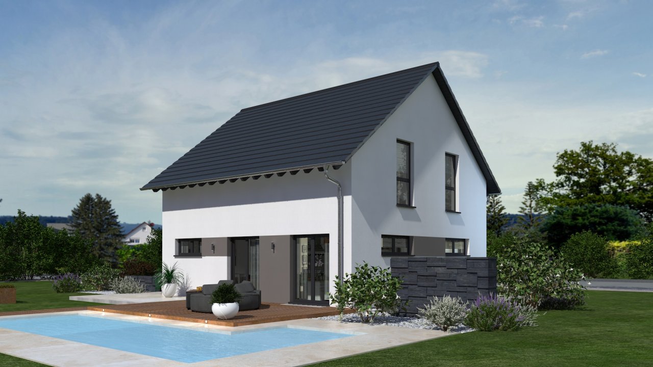 Das Haus zum sparen und mit Wohlfühleffekt ! Grundstück im Preis mit berechnet !