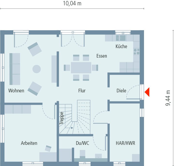 Das Haus zum sparen und mit Wohlfühleffekt ! Grundstück im Preis mit berechnet !