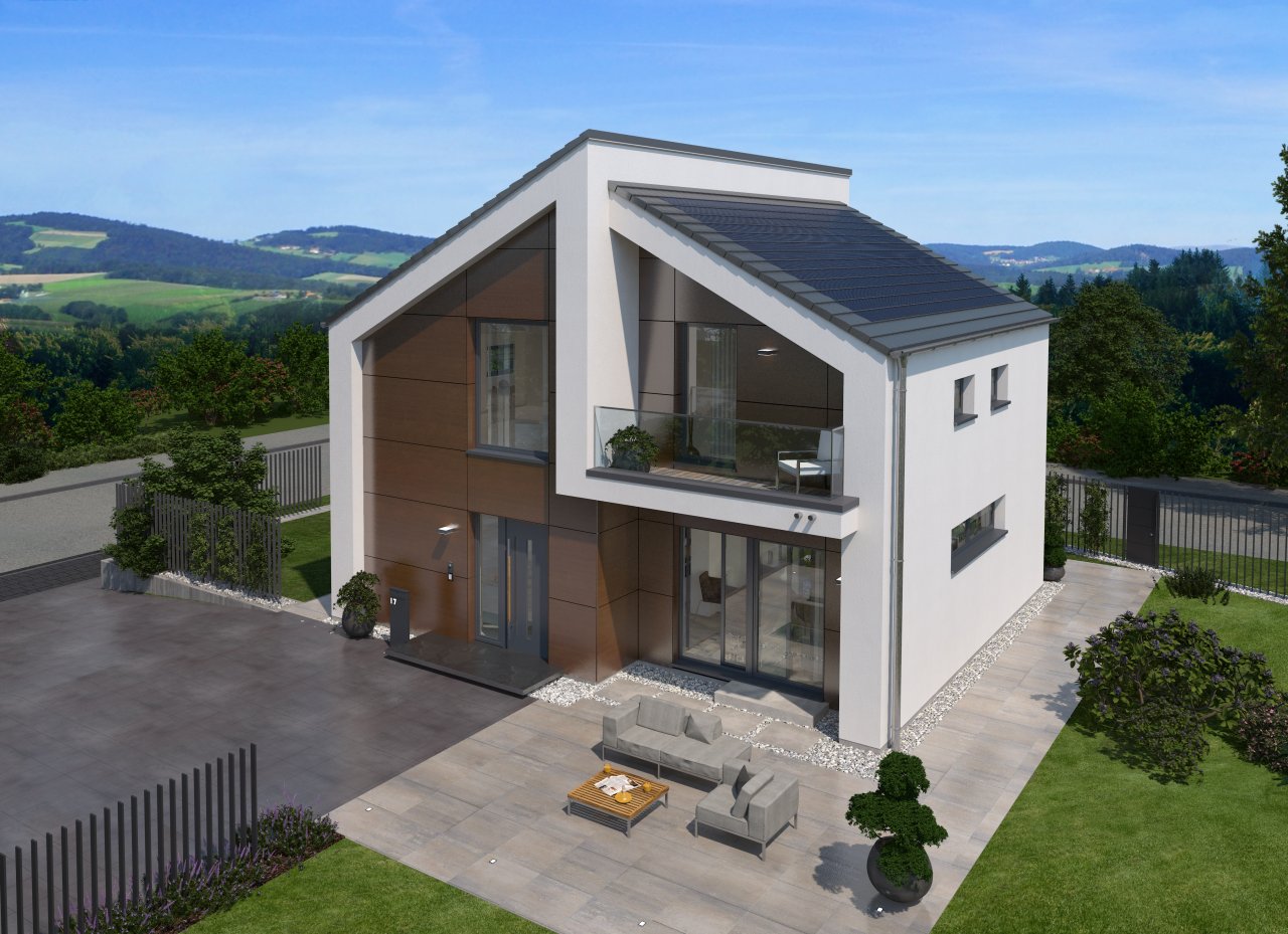 Haus im schönen Pultdach-Design ! Preis bereits mit einem Grundstück berechnet !