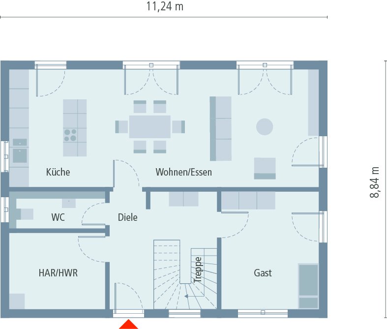 Exklusives Design mit toller Optik und Wohngefühl ! Mit einem Grundstück berechnet !