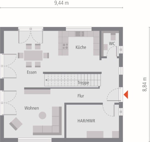 Neues Haus zum wohnen und entspannen ! Mit einem Grundstück bereits berechnet !