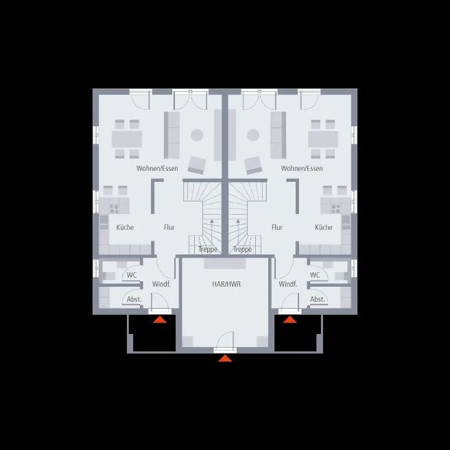 2-Haushälften ein Haus ! Nur 419.100,-€ je Familie/Haushälfte/Grundstückshälfte !