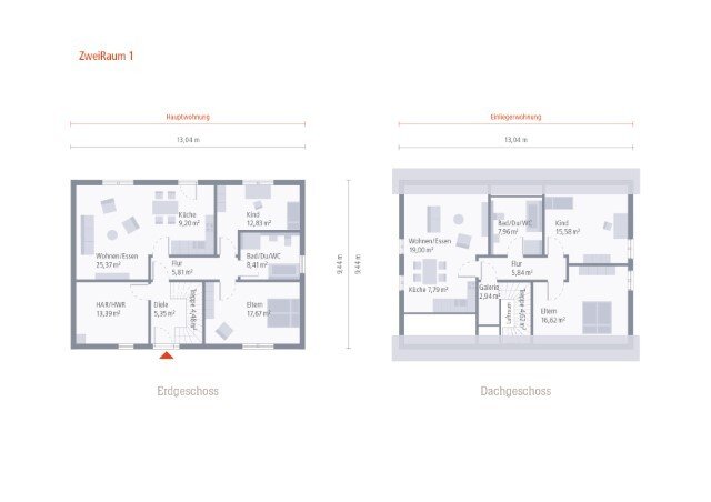 2-Familienhaus = Nur 298.500,-€ je Familie/Wohnung/Grundstücksanteil !