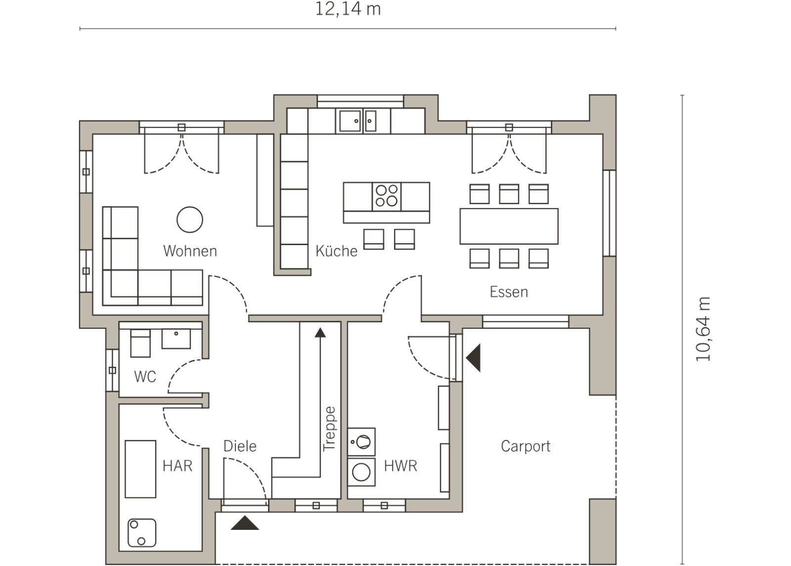 Hausbau mit Festpreis, Qualität und Vertrauen! Jetzt Hausangebote entdecken! Grundstück im Gesamtpaket enthalten!