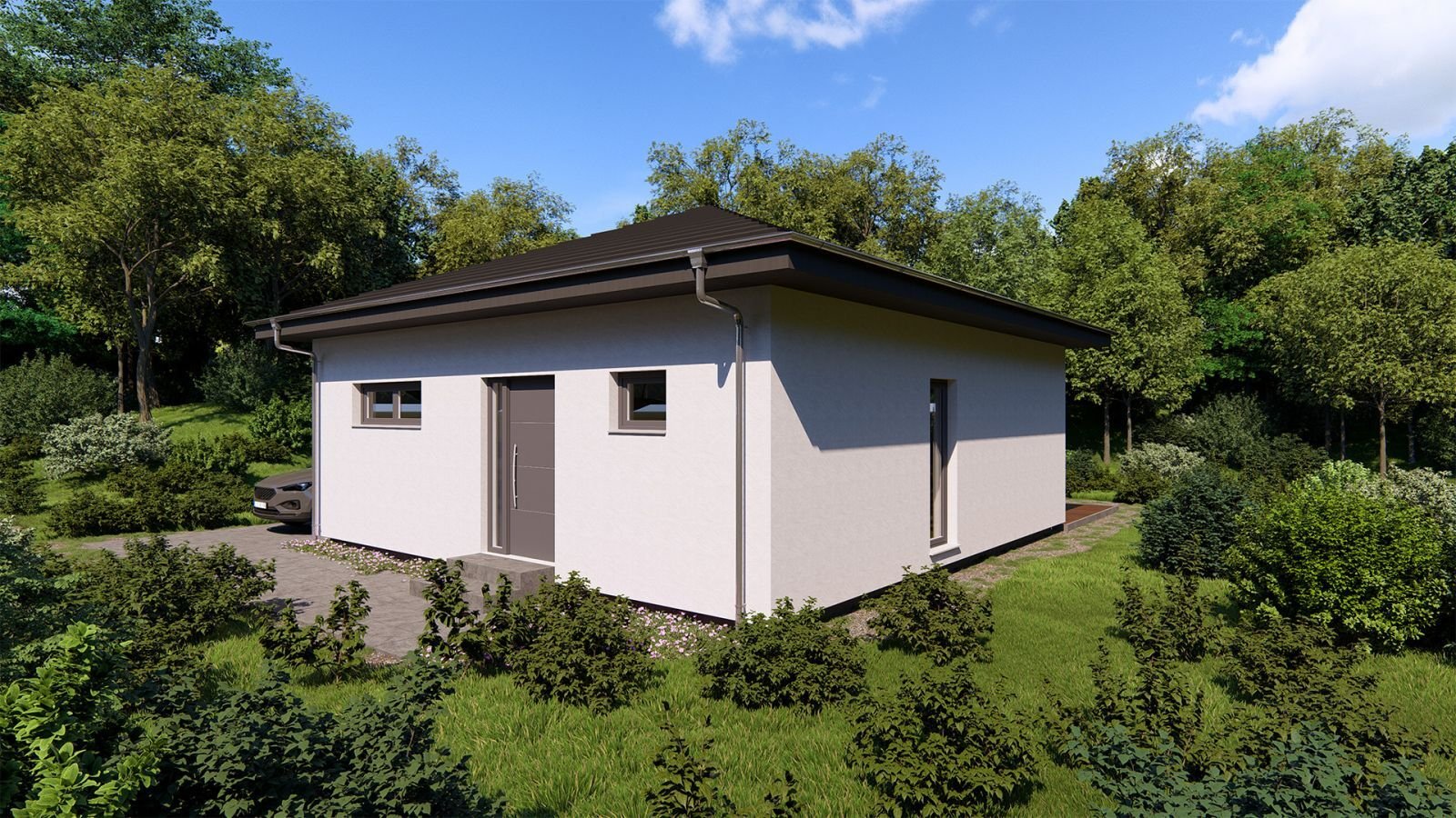 Kleine Bungalows für Singles und kleine Familien. Entfliehen Sie den steigenden Mieten. Bauen Sie mit Okal Ihr eigenes Zuhause.