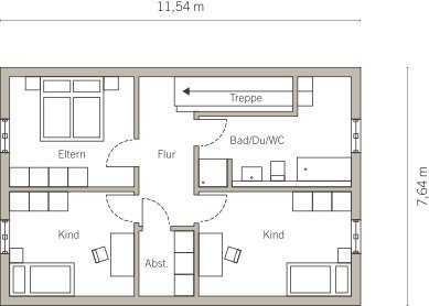 Viel Zuhause auf kompakter Fläche (auch als Doppelhaus)