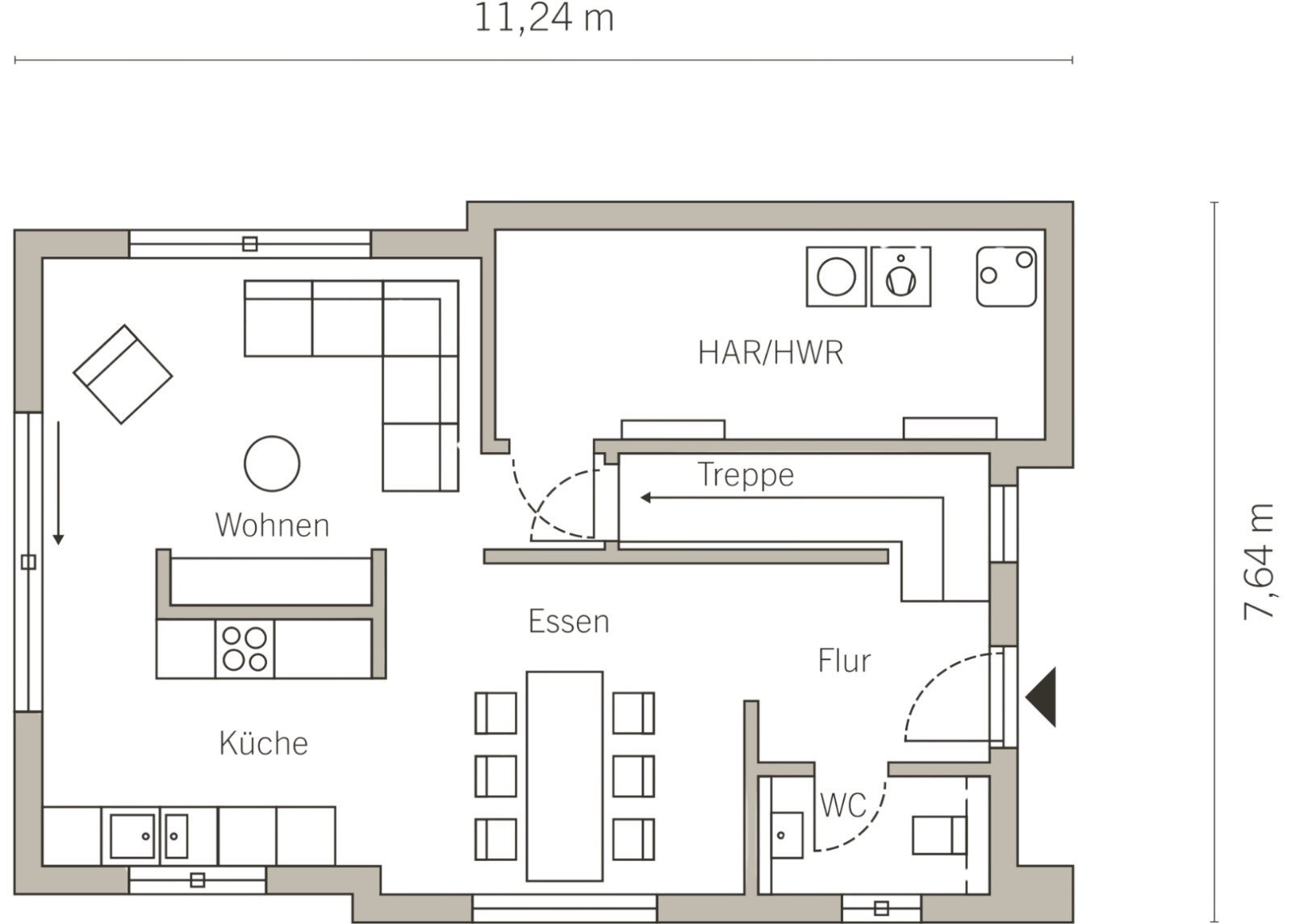 EIN GROSSES BAUHAUS AUF KLEINEM RAU