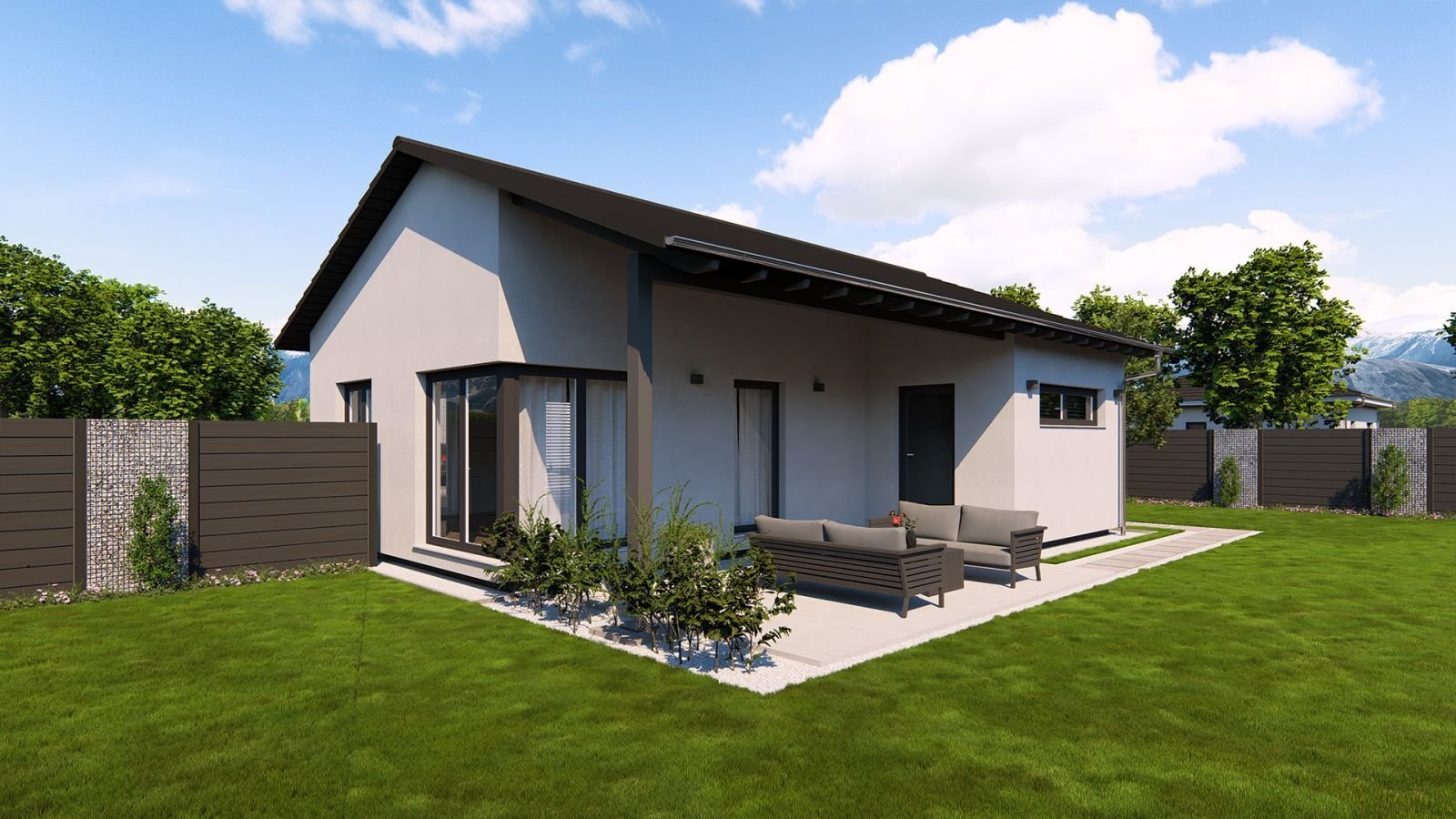 ELEGANTER BUNGALOW MIT OFFENEM WOHNKONZEPT