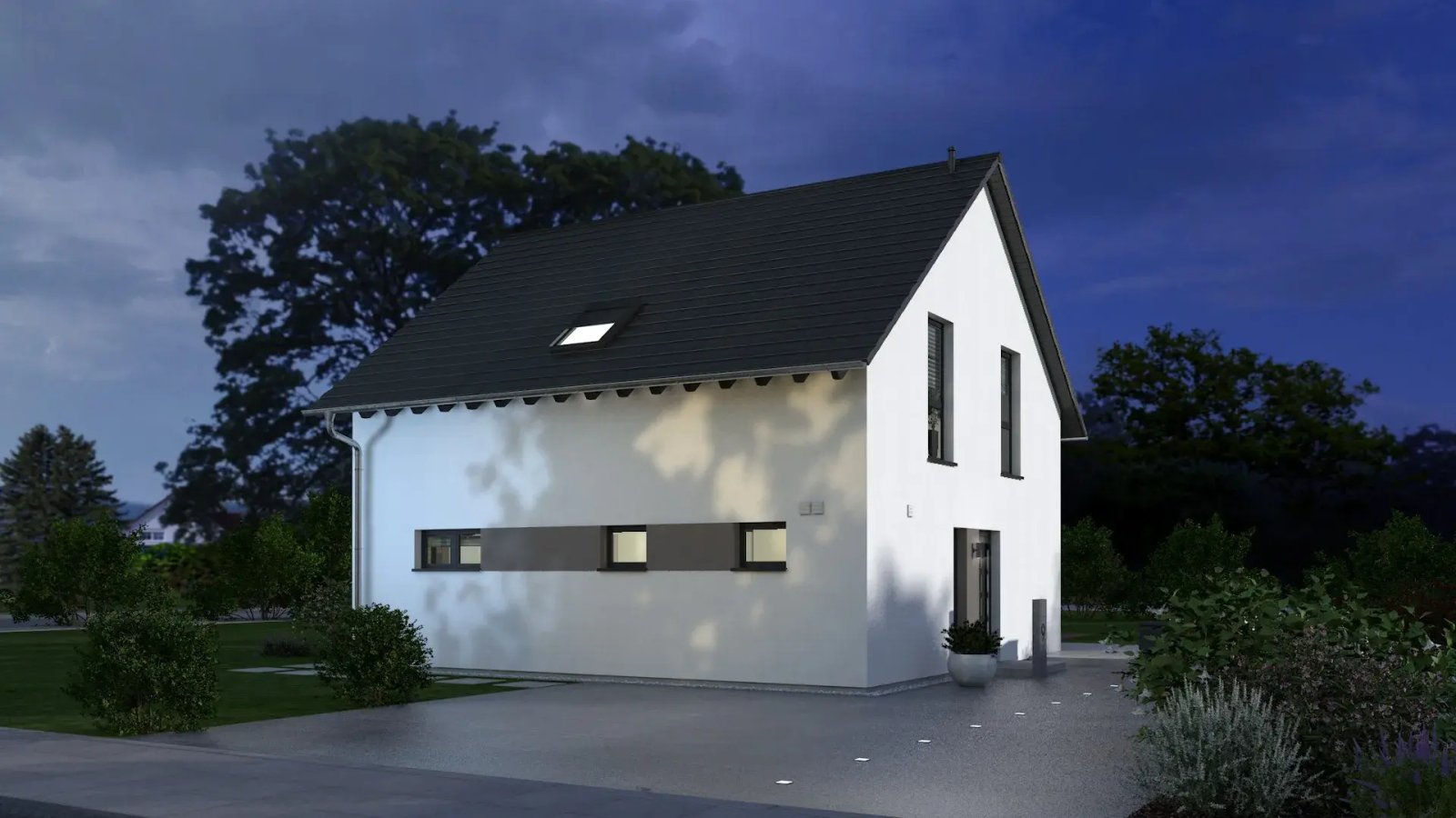 Coburg: Dieser Satteldachklassiker bietet seinen künftigen Bewohnern dank durchdachter Architektur viel Gestaltungs- und Nutzungsspielraum. 