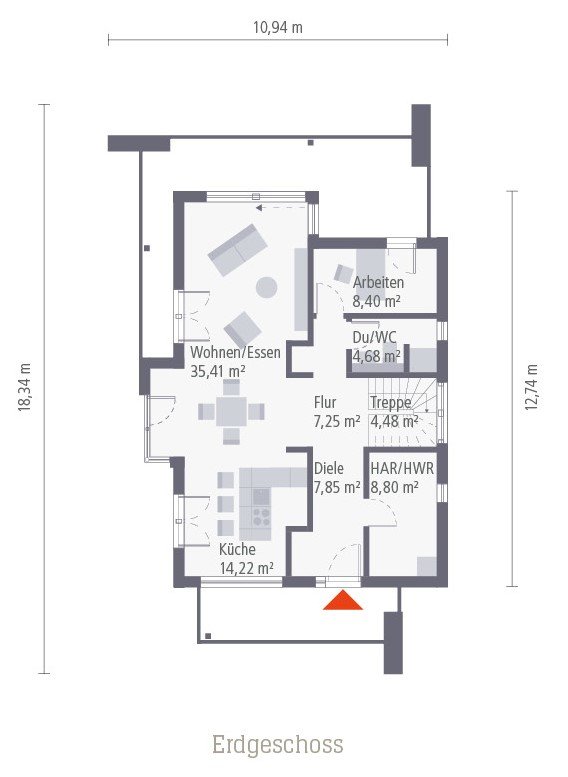 Ihr Haus mit viel Platz ! Wohnkomfort im tollen Design ! Mit Grundstück berechnet !                     