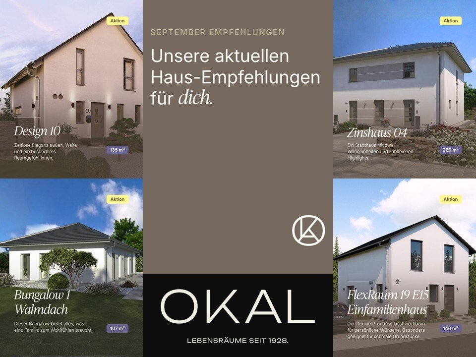 Aus Grundstück wird Zuhause – gestalte deinen Lebensraum mit OKAL Aus Grundstück wird Zuhause – gestalte deinen Lebensraum mit OKAL